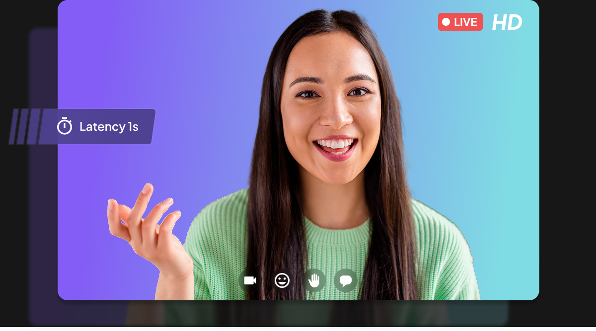 Sparkup ultra-low latency and HD video for webinars and virtual events